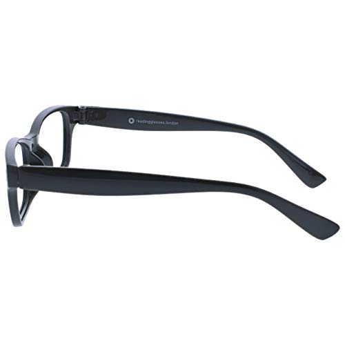 The Reading Glasses Company La Compañía Gafas De Lectura Azul Oscuro Gris Sólido Lectores Valor Pack 2 Hombres Mujeres RR77-3G +3,50