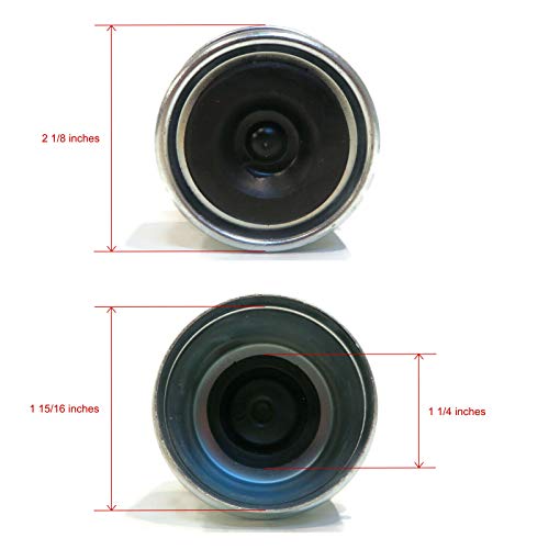 The ROP Shop | (Paquete de 2) tapones de grasa, 5 cm OD y tapones de goma para ejes de remolque de 4 y 5 lengüetas