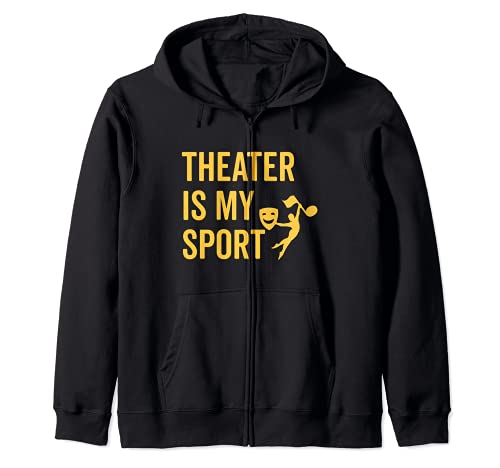 Theatre Is My Sport Musical Fun Broadway Theater Christmas Sudadera con Capucha