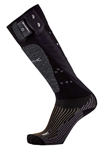 Therm-ic Powersocks Set Heat Uni + S-Pack 1400 Bluetooth, Heated Socks Unisex Adulto, Unisex Adulto, T45-9202-400, Negro, M:39-41