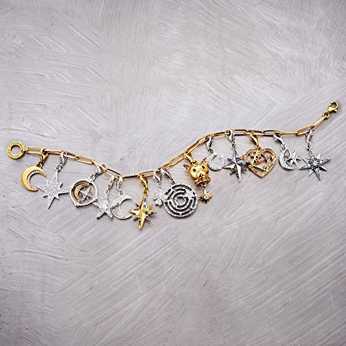 Thomas Sabo - Charm con Cierre para Mujer de Plata de Ley 925/1000, Letra T