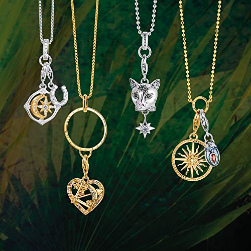Thomas Sabo - Charm con Cierre para Mujer de Plata de Ley 925/1000, Letra T