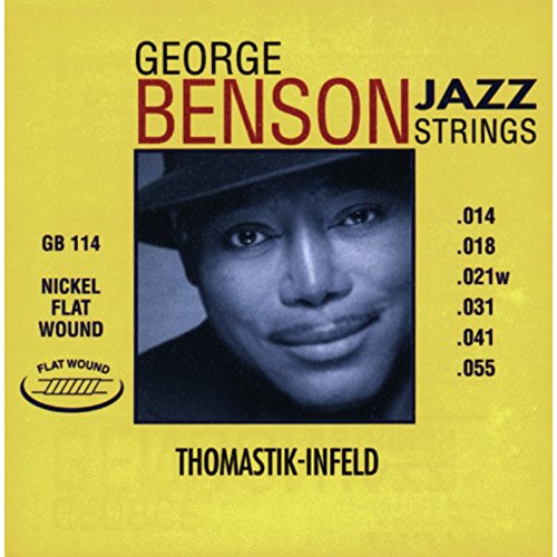 Thomastik Cuerdas para Guitarra Eléctrica George Benson Jazz Guitar juego GR112 Medium Light niquel entorchado redondo .012 -.053