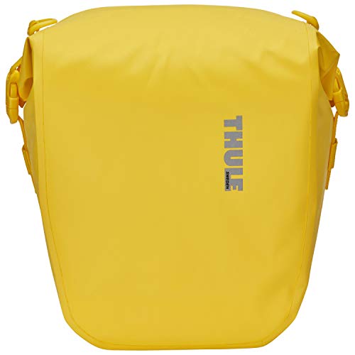 Thule 1 par de alforjas para bicicleta Shield Pannier de 13 litros, impermeables, color amarillo, amarillo, small, Mochila de a diario