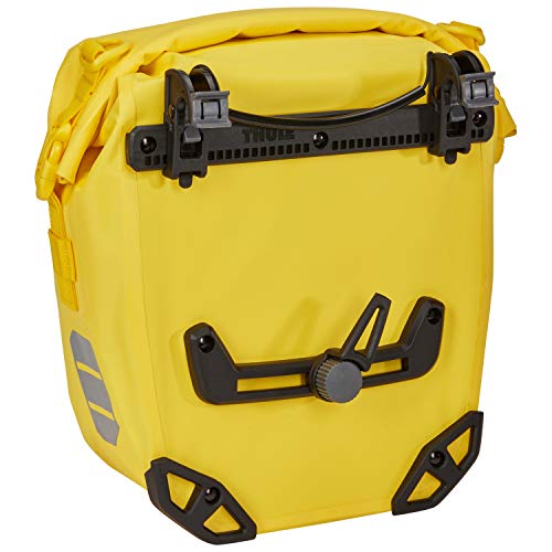 Thule 1 par de alforjas para bicicleta Shield Pannier de 13 litros, impermeables, color amarillo, amarillo, small, Mochila de a diario