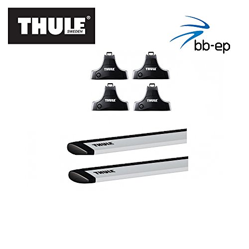 Thule Baca de aluminio 90422846 con nuevo sistema de barras WingBar para Seat Ibiza (6 L) con techo normal, incluye 1 litro de limpiador de pantalla Kroon Oil.