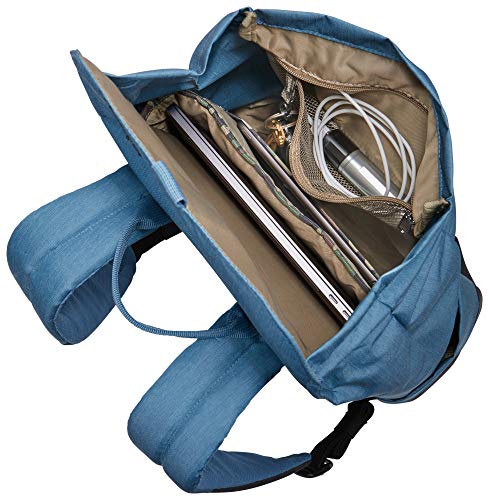 Thule Lithos 16L - Mochila de poliéster ripstop para portátil de 15 pulgadas y tablet de 10,1 pulgadas, color azul y negro