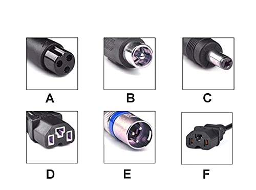 THV -Cargador De Batería De 64 V 5 A, Cargador De Bicicleta, Adaptador De Cargador De Scooter Eléctrico De Equilibrio De Salida De 76,6 V con Indicador De Carga LED,D