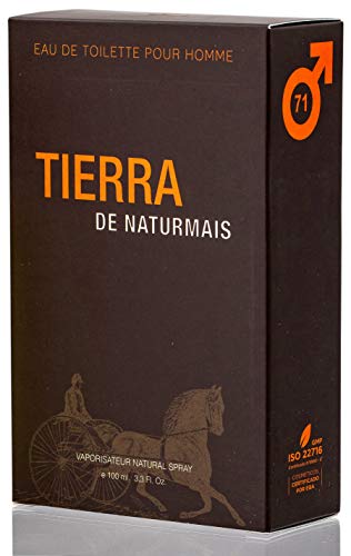Tierra Eau De Toilette Intense 100 ml. Compatible con Eau De Parfum Terre D'Herm, Perfumes Imitaciones Hombres