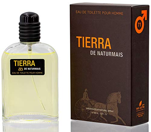 Tierra Eau De Toilette Intense 100 ml. Compatible con Eau De Parfum Terre D'Herm, Perfumes Imitaciones Hombres