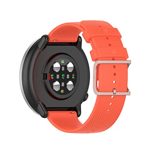 Tiggo 20MM Correa Compatible con Polar Ignite/Polar Unite,Correas De Reloj, Bandas Correa Repuesto,Reloj Recambio Brazalete Correa Repuesto para Huawei Watch 2/Huami Amazfit GTR 42MM (naranja)