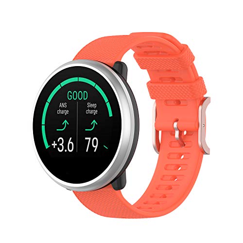 Tiggo 20MM Correa Compatible con Polar Ignite/Polar Unite,Correas De Reloj, Bandas Correa Repuesto,Reloj Recambio Brazalete Correa Repuesto para Huawei Watch 2/Huami Amazfit GTR 42MM (naranja)