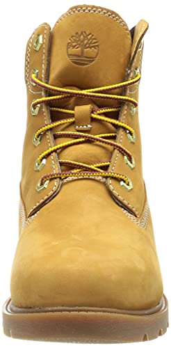 Timberland Linden Woods 6 Inch WR Botas de moda para Mujer, Amarillo (Wheat Nubuck), 40 EU