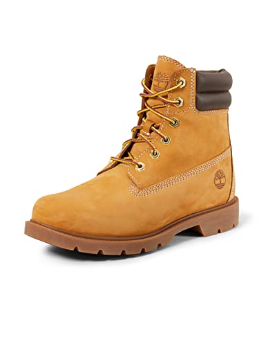 Timberland Linden Woods 6 Inch WR Botas de moda para Mujer, Amarillo (Wheat Nubuck), 40 EU