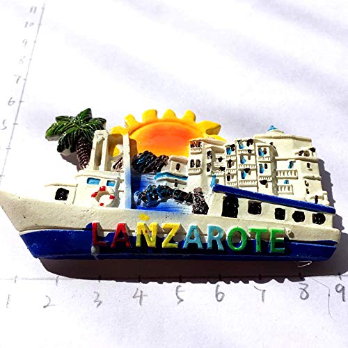 Time Traveler Go Lanzarote - Imán de resina 3D para refrigerador