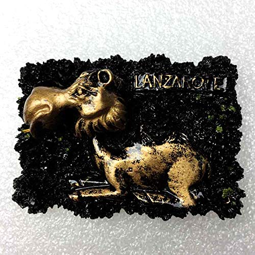 Time Traveler Go Lanzarote - Imán para nevera (resina 3D, diseño de camello de España)