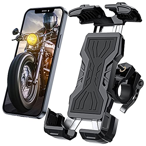 Tisoutec Soporte Movil Bici 360° Rotación Soporte Movil Moto Bicicleta para iPhone / Samsung / XIAOMI / Huawei Serie Teléfono Inteligente Entre 4"-7"