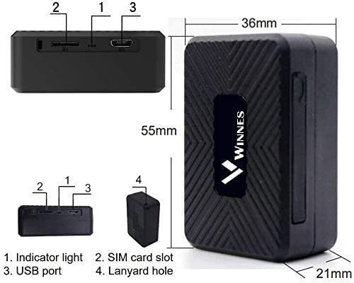 TKSTAR Mini GPS Tracker, rastreador GPS portátil, localizador GPS para Cartera, Cartera, Cartera, Mochila Escolar, Documentos Importantes, localizador de pérdidas de Coche con aplicación TK913