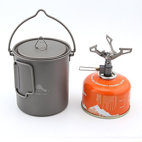 Toaks 750 ml Pot de titane et seulement 25 g Brs-3000t Réchaud de camping