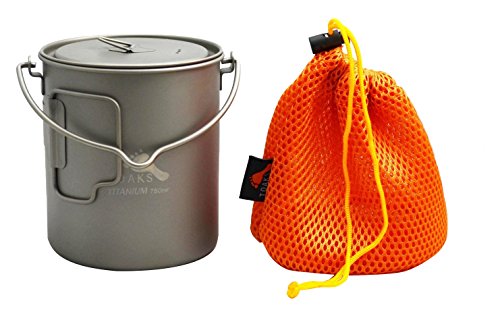 TOAKS Titanium 750ml Pot with Bail Handle by TOAKS