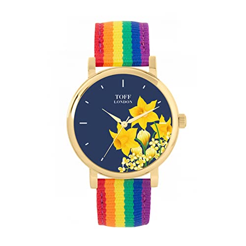 Toff London Reloj Flor Narciso Amarillo