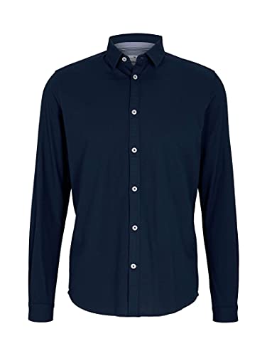 TOM TAILOR 1023881 Camisa, Hombre, 10302 Dark Blue, XXL