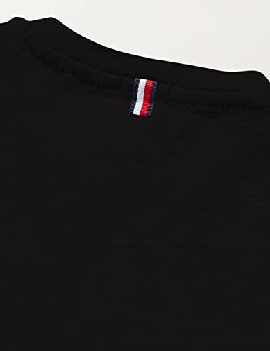 Tommy Hilfiger Boys Basic Cn Knit L/s Camiseta, Negro (Meteorite 055), 176 (Talla del Fabricante: 16) para Niños