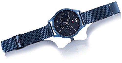 Tommy Hilfiger Reloj Multiesfera para Hombre de Cuarzo con Correa en Acero Inoxidable 1791421