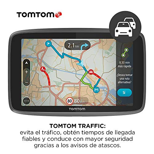 TomTom GO Professional 520, Navegación Profesional para Vehículos Grandes, Tomtom Traffic a Través de Smartphone, 5 pulgadas, Negro/Gris