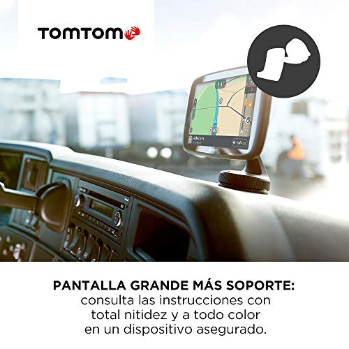 TomTom GO Professional 520, Navegación Profesional para Vehículos Grandes, Tomtom Traffic a Través de Smartphone, 5 pulgadas, Negro/Gris