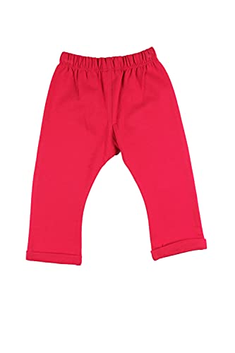 Top Top POCODROLO Pantalones Deportivos, Rojo, 24-36 Unisex bebé