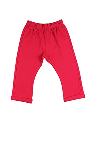 Top Top POCODROLO Pantalones Deportivos, Rojo, 24-36 Unisex bebé