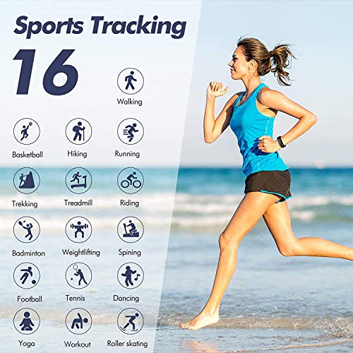 TOPLUS Smartwatch,Pulsera Actividad Inteligente,Cronómetros,Calorías,Monitor de Sueño,Podómetro Pulsera Actividad Inteligente Impermeable IP68 Smartwatch Hombre Reloj Deportivo para Android iOS