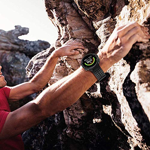 TOPsic Garmin Forerunner 235 Correa, Reemplazo Suave Silicona Watch Band Deportiva Accessorios de Reloj Pulsera Ajustable Correa para Garmin Forerunner 235/220/230/620/630/735 Correa