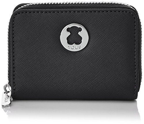 Tous Angela Dubai Saf, Monedero para Mujer, (Tri Negro 395970306), 10x8x2.5 cm (W x H x L)