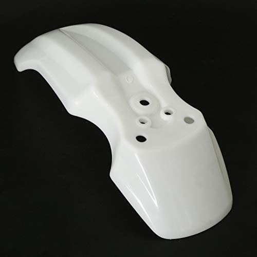 Toygogo Guardabarros Delantero para Motocicleta, Guardabarros, Guardabarros para CRF50 Cafe Racer - Blanco