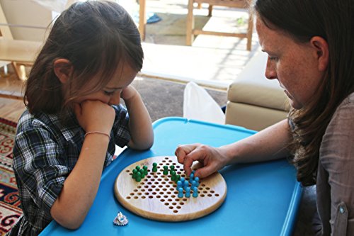 Toys of Wood Oxford TOWO Juego de Damas Chinas y Gobang (Cinco en una Fila) - Juego de Mesa Familiar 2 en 1 - Juegos de Mesa de 6 años y Adultos - Juegos de Madera para Toda la Familia.