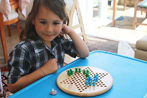 Toys of Wood Oxford TOWO Juego de Damas Chinas y Gobang (Cinco en una Fila) - Juego de Mesa Familiar 2 en 1 - Juegos de Mesa de 6 años y Adultos - Juegos de Madera para Toda la Familia.