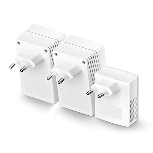 TP-Link TL-WPA4220T KIT - Extensor Universal de Cobertura Wi-Fi AV600+AC300, 5 Puertos, Cable Ethernet (3-Pack)