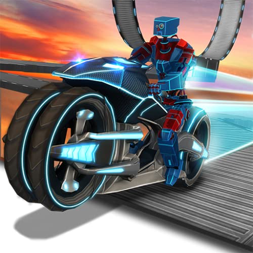 Traffic Bike Rider Racing y Drifting Adventure Simulator Misión: Robot Bike Stunt Extreme Freestyle Motocross Game Gratis 2018