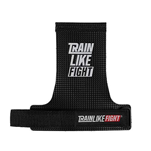 TRAINLIKEFIGHT Loud/Xeno/Icon - 0H/2H/3H - Calleras para Cross Training, calistenia, Ejercicios gimnásticos, protección para Tus Manos - Loud OH - Negro Carbono - S