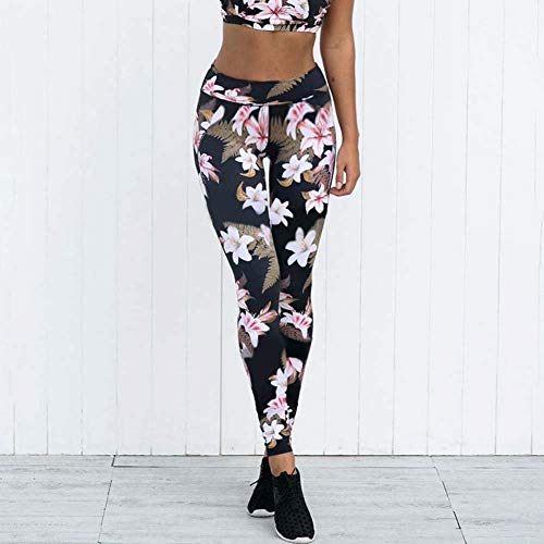 Traje Deportivo para Mujer Chaleco De Yoga Sujetador Leggings Conjunto Deportivo Outdoor Confortable Flores Gederuckt Elastic tee Sportwear Fitness Mujeres Camisa Pantalones Yoga Entrenamiento Correr