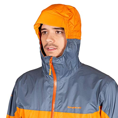 Trangoworld Rilton TF Chaqueta, Hombre, Naranja oxido/Gris Medio, M