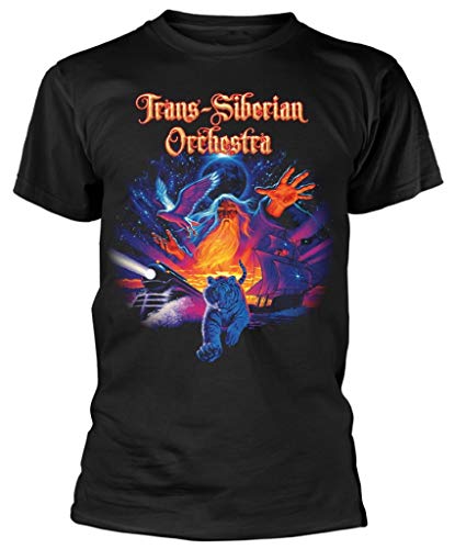 Trans-Siberian Orchestra 'Tiger Collage' (Black) T-Shirt (Small)