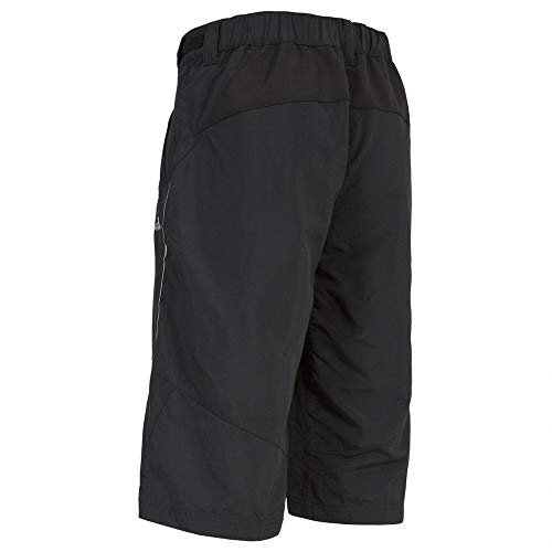 Trespass - Pantalones Cortos para Ciclismo Modelo Sinem para Mujer (Pequeña (S)) (Negro)