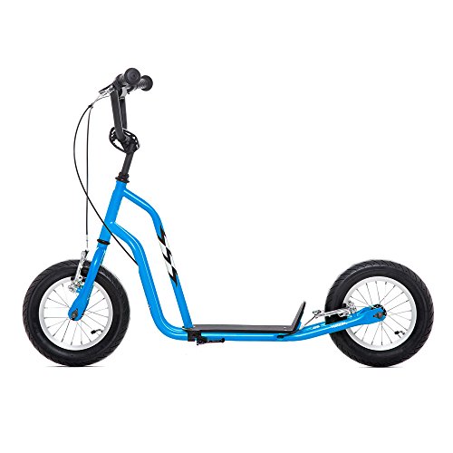 Tretroller Yedoo Wzoom Patinete para niños y Adultos, Freno en Las Ruedas Delantera y Trasera, Ruedas inflables para unwegsames Terrenos, Magenta-Rosa