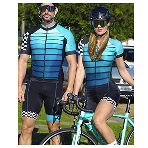 Triatlón femenino triatlón, mujer ciclismo ropa bicicleta traje de mono corto (Color : 022, Size : X-SMALL)