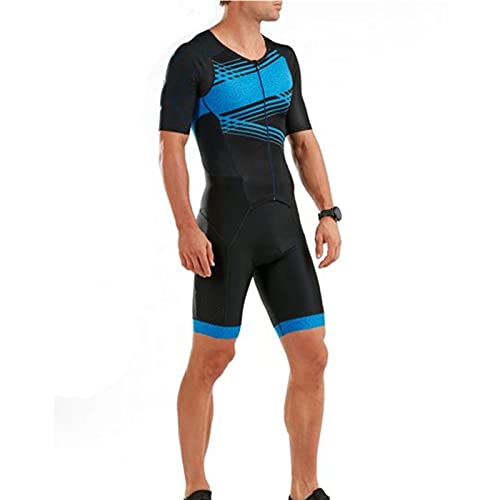 Triatlón profesional Triatlón Ciclismo Traje Medias Traje Ciclismo Deporte nadando y mono de carrera (Color : 6, Size : Large)