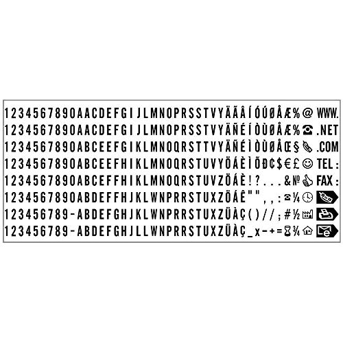 Trodat Printy 4913 – Sello de Entintaje Automático con Tinta Incorporada e Imprentilla para Componer un Texto de Hasta 5 Líneas – Tinta Negra