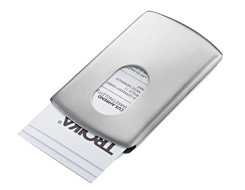 Troika SLIDE Caja para tarjetas de visita 10 centimeters Plateado (Silber)
